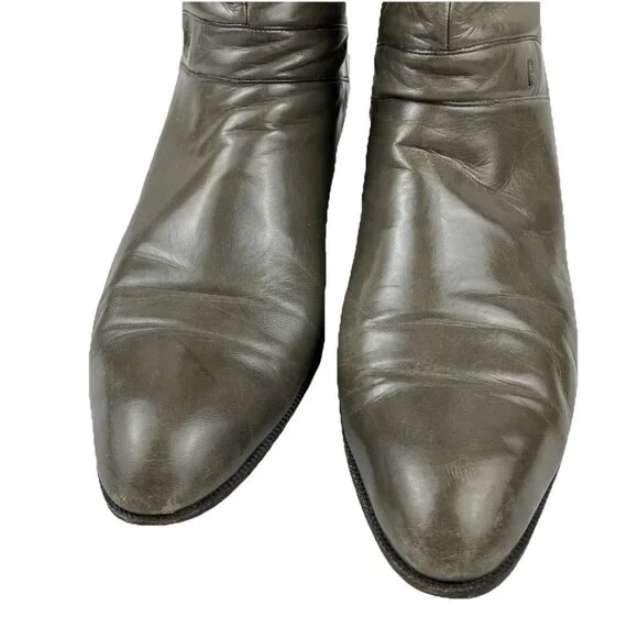 Sz 13 M Mens 70s Pierre Cardin Ankle Boots Mushroom Gray Disco Superfly